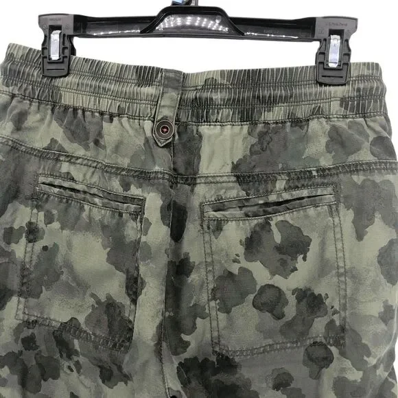 Anthropologie Leda Utility Joggers XS Camo Jogger Pants Drawstring 26.5 Inseam - Picture 7 of 9